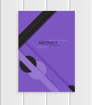 Brochure in material design style Stock Illustration