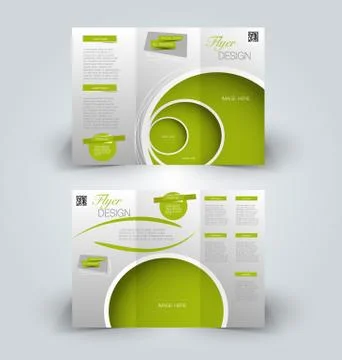 Brochure mock up design template Stock Illustration