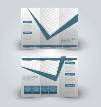 Brochure mock up design template Stock Illustration