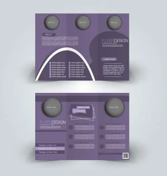 Brochure mock up design template Stock Illustration