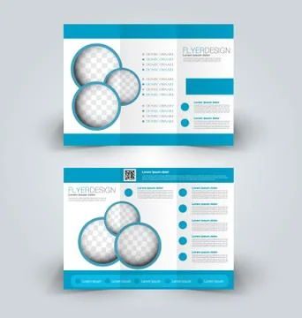 Brochure mock up design template Stock Illustration