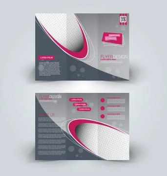 Brochure mock up design template Stock Illustration