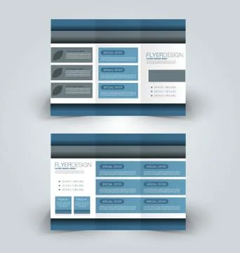 Brochure mock up design template Stock Illustration