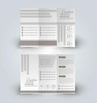 Brochure mock up design template Illustrazione stock