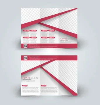 Brochure mock up design template Stock Illustration