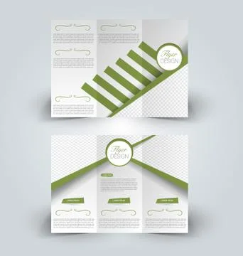 Brochure mock up design template Stock Illustration