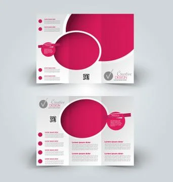Brochure mock up design template Stock Illustration