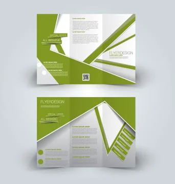 Brochure mock up design template Stock Illustration