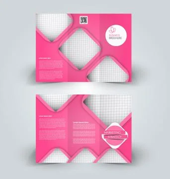 Brochure mock up design template Stock Illustration