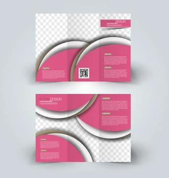 Brochure mock up design template Stock Illustration