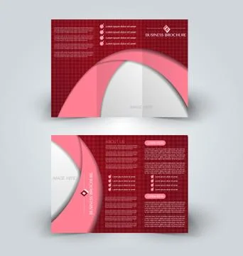 Brochure mock up design template Stock Illustration