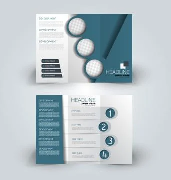 Brochure mock up design template Stock Illustration