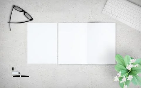 Brochure mockup Stock Illustration