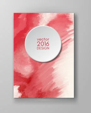 Brochure with Multicolored Blured Backgrounds. Stock Illustration