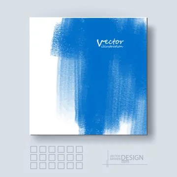 Brochure with Multicolored Blured Backgrounds. Stock Illustration