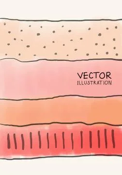 Brochure with Multicolored Blured Backgrounds. Stock Illustration