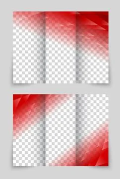 Brochure red template Stock Illustration