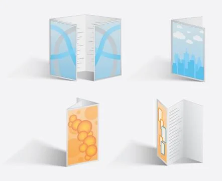 Brochure Set 스톡 일러스트