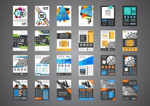 Brochure set Illustrazione stock