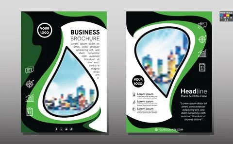 Brochure template. Creative design trend for professional corporate geometric Stock Illustration