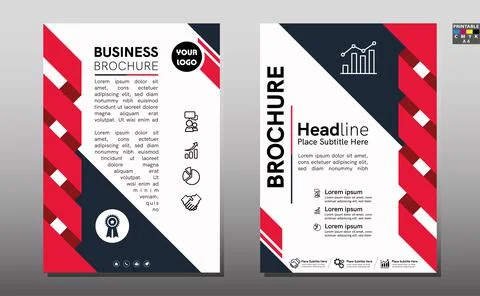 Brochure template. Creative design trend for professional corporate geometric Stock Illustration