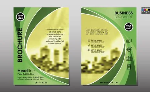 Brochure template. Creative design trend for professional corporate geometric Illustrazione stock