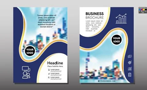 Brochure template. Creative design trend for professional corporate geometric Stock-Illustration