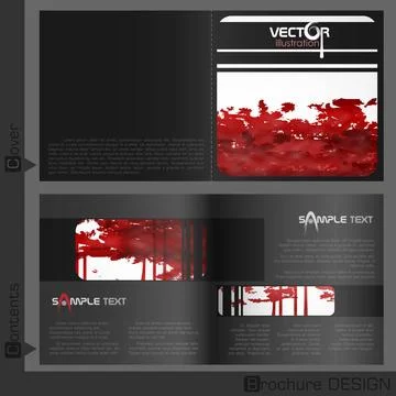 Brochure Template Design. Brochure Template Design. Vector Illustration. E... Stock Photos