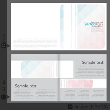 Brochure Template Design. Brochure Template Design. Vector Illustration. E... Stock Photos