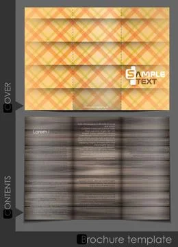 Brochure Template Design. Brochure Template Design. Vector Illustration. E... Stock Photos