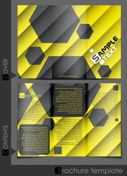 Brochure Template Design Brochure Template Design. Vector Illustration. Ep... Stock Photos