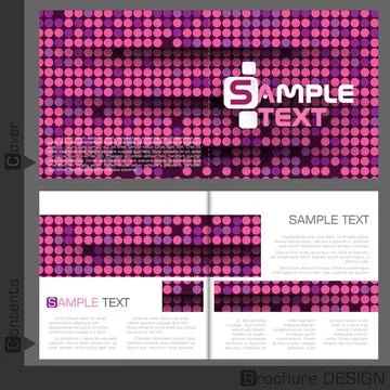 Brochure Template Design. Brochure Template Design. Vector Illustration. E... Stock Photos