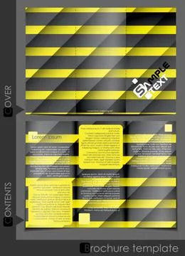 Brochure Template Design. Brochure Template Design. Vector Illustration. E... Stock Photos