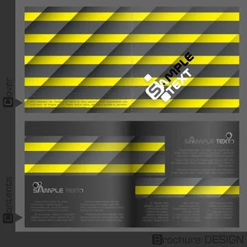 Brochure Template Design. Brochure Template Design. Vector Illustration. E... Stock Photos