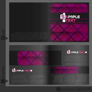 Brochure Template Design. Brochure Template Design. Vector Illustration. E... Stock Photos
