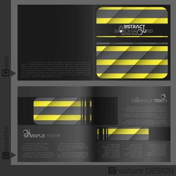 Brochure Template Design. Brochure Template Design. Vector Illustration. E... Stock Photos