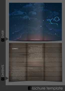 Brochure Template Design Brochure Template Design. Vector Illustration. Ep... Stock Photos