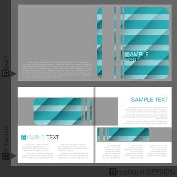 Brochure Template Design. Brochure Template Design. Vector Illustration. E... Stock Photos