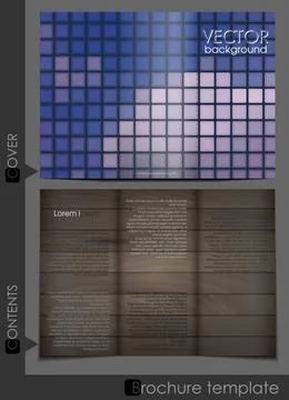 Brochure Template Design Brochure Template Design. Vector Illustration. Ep... Stock Photos