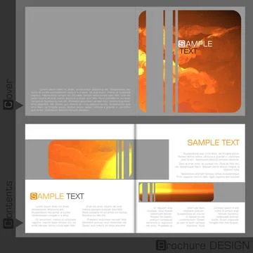 Brochure Template Design Brochure Template Design. Vector Illustration. Ep... Stock Photos
