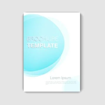 Brochure template design. Cover background with copy space for inspirational  Stock Illustration