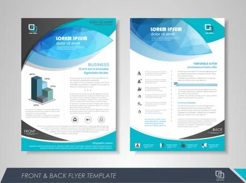 Brochure template design Stock Illustration