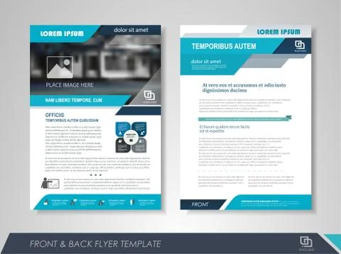 Brochure template design Stock Illustration