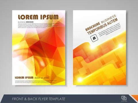 Brochure template design Stock Illustration