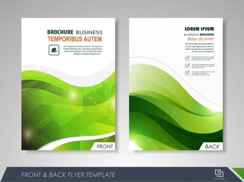 Brochure template design Stock Illustration