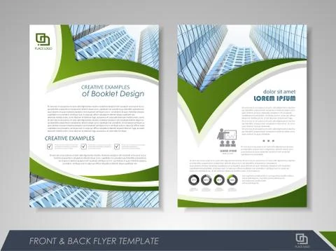Brochure template design Stock Illustration