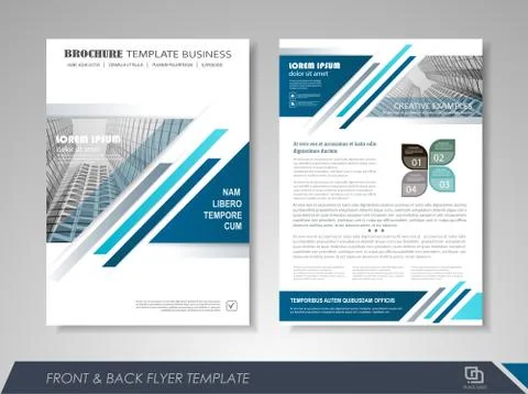 Brochure template design Stock Illustration