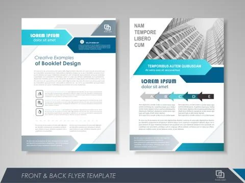 Brochure template design Stock Illustration