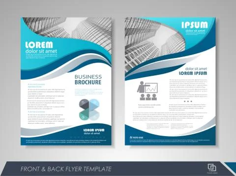 Brochure template design Stock Illustration