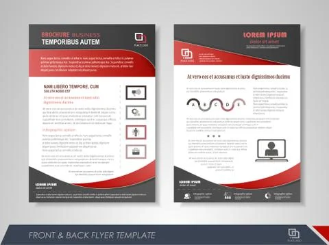Brochure template design Illustrazione stock